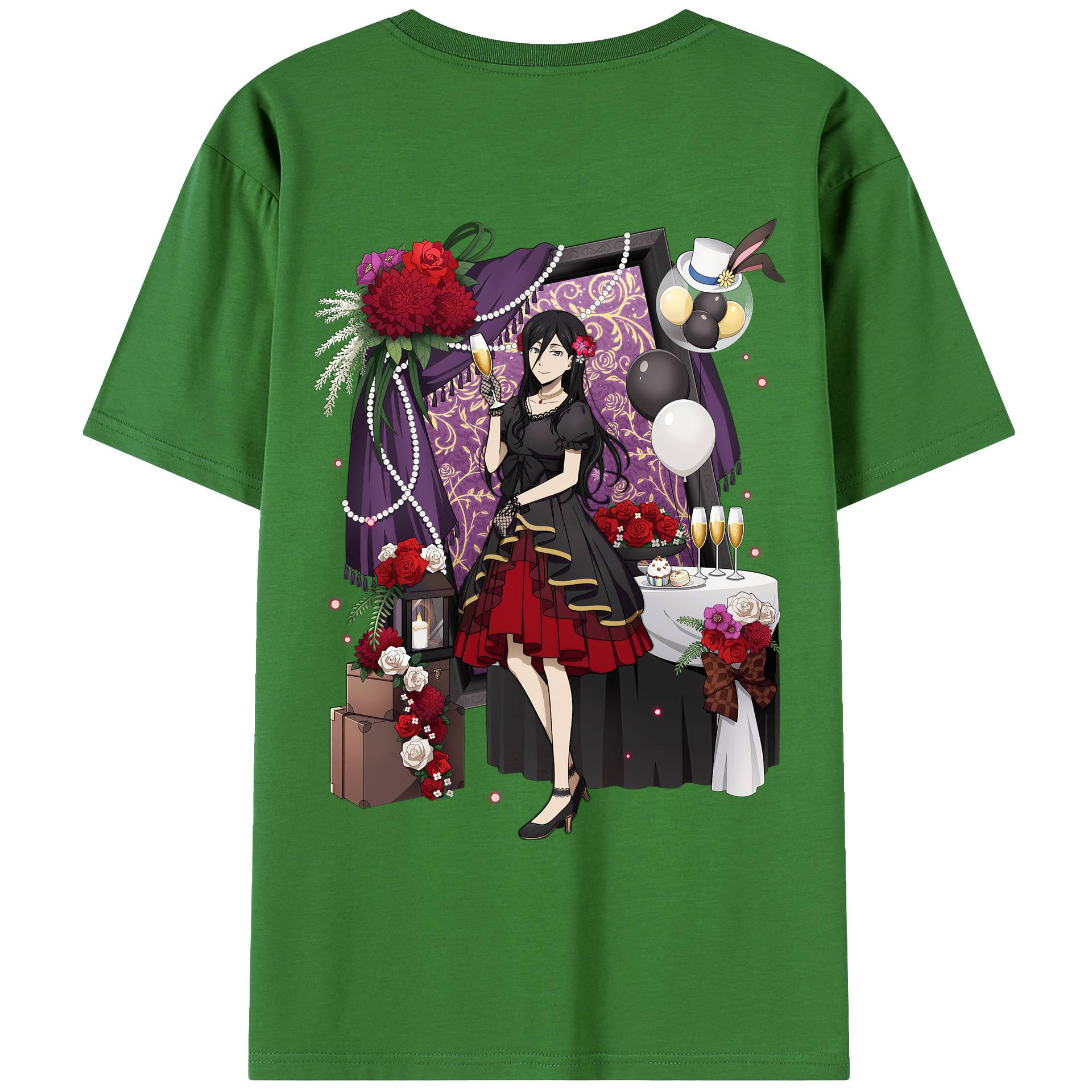 （画像用） 文豪ストレイドッグス Bungo Stray Dogs レディース半袖Tシャツ(バックプリント)